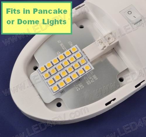 T-10 Replacement Plate Light with 24 Warm White LEDs SKU1309 - Click Image to Close