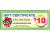 Gift Certificate - Ten Dollars SKU1860