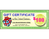 Gift Certificate - One Hundred Dollars SKU1863 - Click Image to Close