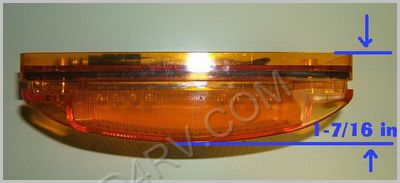 Amber 8 LED Clearance Marker Light LED21Y SKU414